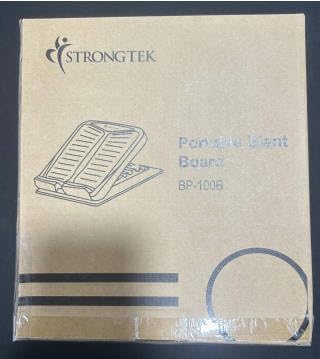StrongTek Portable Slant Board, Lightweight 3.7 lbs, 5-Level Adjustable Calf Stretch Board (20°–50°) with Non-Slip Surface for Safe Stretching, Improved Ankle Flexibility, Balance & Rehab Anywhere