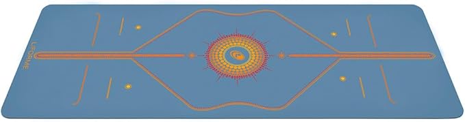 Liforme Printed Yoga Mat Collection - Free Yoga Bag Included - Patented Alignment System, Warrior-like Grip, Non-Slip, Eco-friendly, Sweat-resistant, Long, Wide and Thick for Comfort