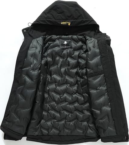 Men's Warm Winter Coats Waterproof Ski Jacket Windproof Snow Coat Mountain Windbreaker Hooded Raincoat