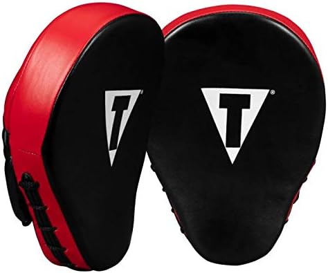 Title Boxing Classic Charge Punch Mitts, Black/Red