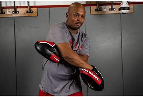 TITLE Boxing Air Vent Technology Punch Mitts, Black/Red - Boxing Pads, Muay Thai Pads, Punching Mitts, Focus Mitts, Boxing Equipment, Punching Pads, MMA Equipment, Kickboxing