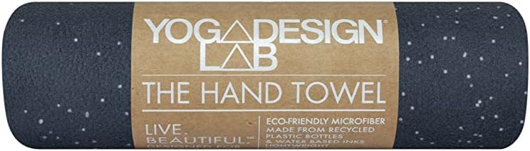 Yoga Design LAB | The Hand Towel | Premium Non Slip Hand Towel | Designed in Bali | Colorful Eco Printed + Quick Dry + Soft | Hot Yoga, Bikram, Ashtanga, Sport, Barre, Travel (Celestial)