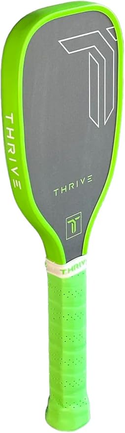 Thrive Pickleball Training Paddle Kit - Includes Trainer Paddle, 3 Fast Hands Mini Pickleballs & Paddle Eraser - T-700 Carbon Fiber, Extra Long Handle, 16mm Core