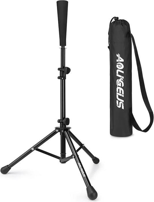 Baseball Tee Batting Tee Softball Tee Portable Travel Hitting Tee,Easy Adjustable Height,Stable Tripod Stand