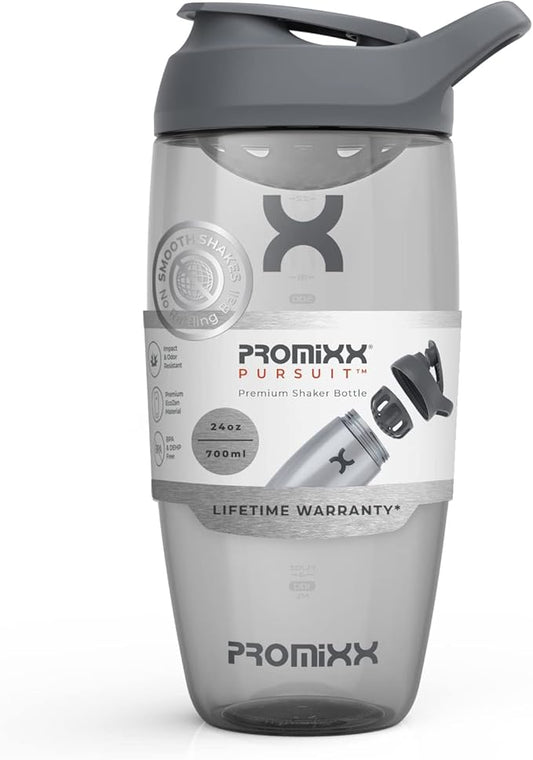 Promixx PURSUIT Protein Shaker Bottle – Premium Sports Shaker Bottles for Protein Mixes and Supplement Shakes – Easy Clean, Durable Protein Shaker Cup