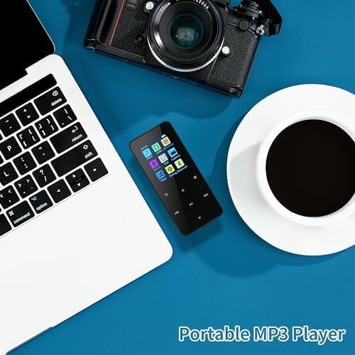 144GB MP3 Player, with Bluetooth 5.2, HiFi Sound,FM Radio, Voice Recorder, E-Book, Earphones Included,Portable Music Player for Kids ,Mini Design Ideal for Sport