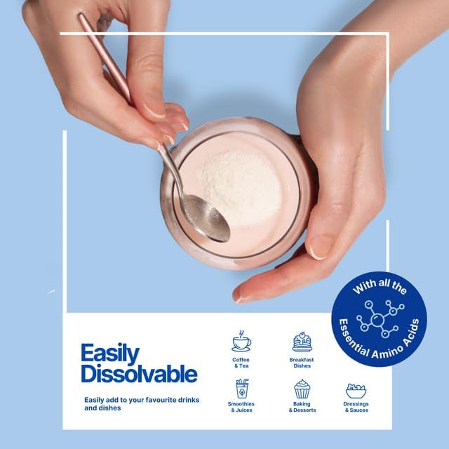 The Intelligent Health Hydrolyzed Collagen Peptides Powder, Grass Fed, High Protein, Unflavored, Gluten-Free, Paleo & Keto Friendly, 10g per Serving (200g) Supports Skin, Hair, Nails, Joints, & Bones