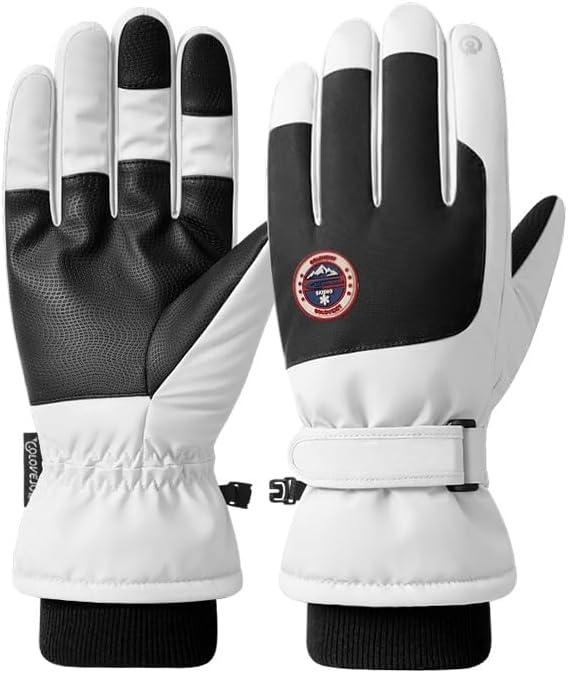 Winter Ski Snow Gloves for Men, Women, Youth | Touchscreen & Waterproof Cold Weather Hand Warming Gloves Winter Work Gloves