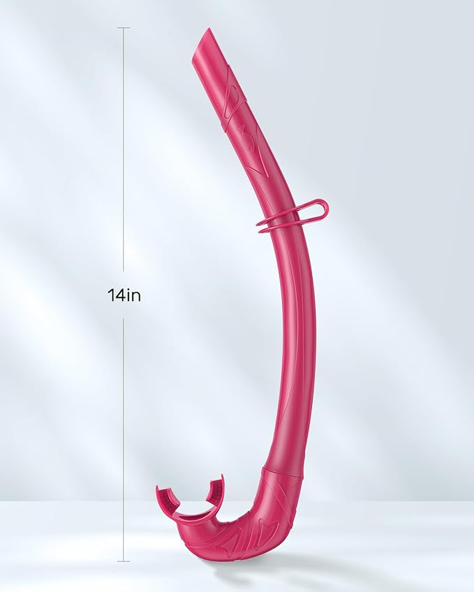 W WSTOO Adults Diving Snorkel Breathing Tube Silicone Flexible Foldable Snorkel Anti-Drop for Freediving Swim Training,Diving and Scuba Diving,Easy to Carry for Travel