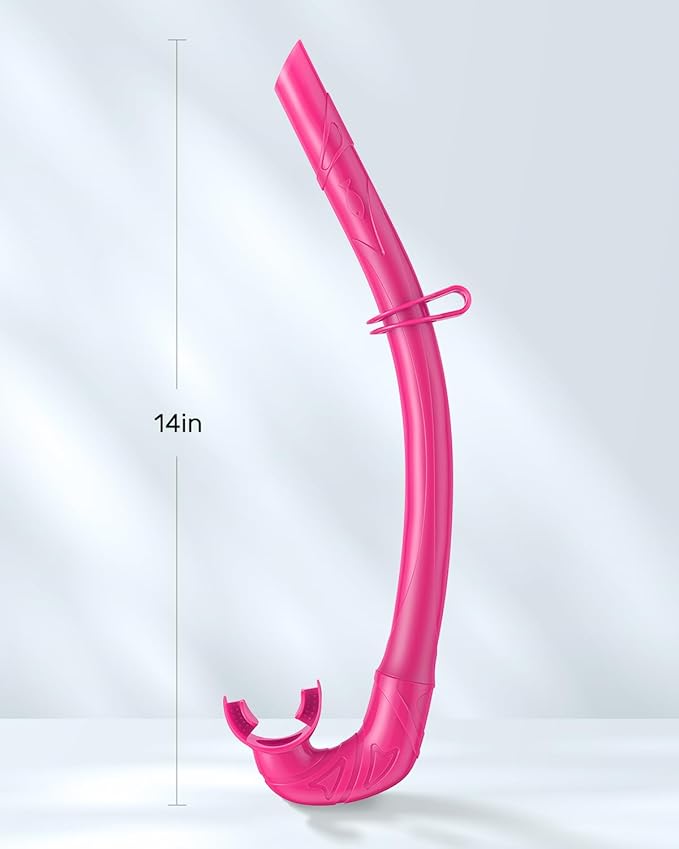 W WSTOO Adults Diving Snorkel Breathing Tube Silicone Flexible Foldable Snorkel Anti-Drop for Freediving Swim Training,Diving and Scuba Diving,Easy to Carry for Travel