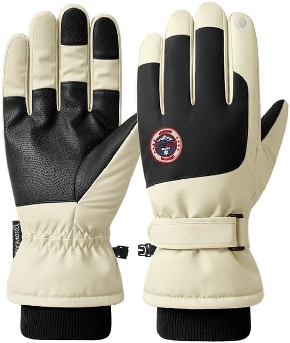 Winter Ski Snow Gloves for Men, Women, Youth | Touchscreen & Waterproof Cold Weather Hand Warming Gloves Winter Work Gloves
