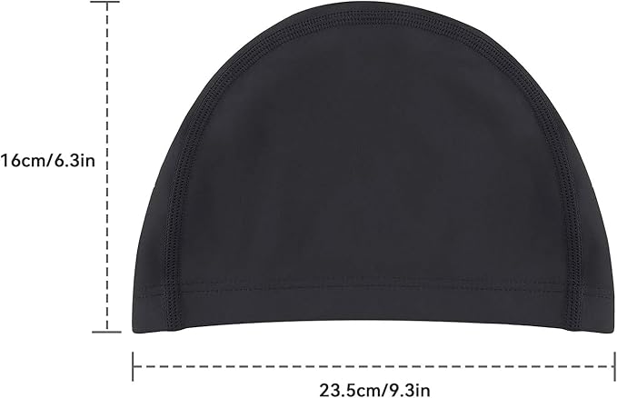 Swim Cap for Men Women Adult, High Stretch Fabric Swim Cap, Swimming Caps Non-Waterproof