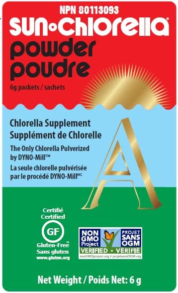 Sun Chlorella Powder Green Algae Superfood Supplement Supports Whole Body Wellness Immune Defense, Gut Health & Natural Energy Boost - Chlorophyll, B12, Protein - Non-GMO - 10 Servings