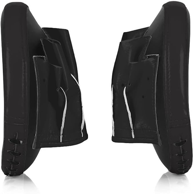 Fairtex FMV15 Muay Thai Boxing Focus Punch Mitts | Premium Syntek Leather Boxing Mitts-Lightweight & Durable Microfiber | Curved Design for Precision, Shock Absorbent & Enhanced Accuracy