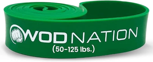 WOD Nation Pull Up Assistance Bands (10-175lbs Band) - Best for Pullup Assist, Chin Ups, Resistance Bands Exercise, Stretch, Mobility Work & Serious Fitness - 41 inch Straps