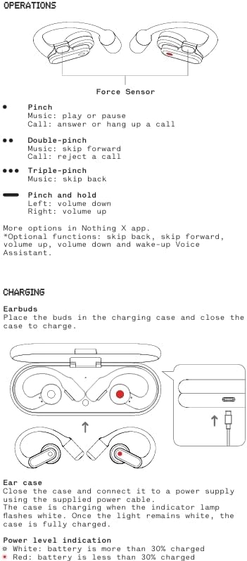 Nothing Ear (Open) Open-Ear Headphones, Earbuds with Earhooks, BT 5.3, Clear Voice Technology with 2 Mics, Fast Charging, Compatible with iPhone & Android -White