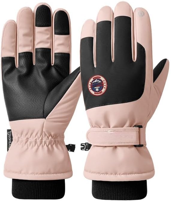 Winter Ski Snow Gloves for Men, Women, Youth | Touchscreen & Waterproof Cold Weather Hand Warming Gloves Winter Work Gloves