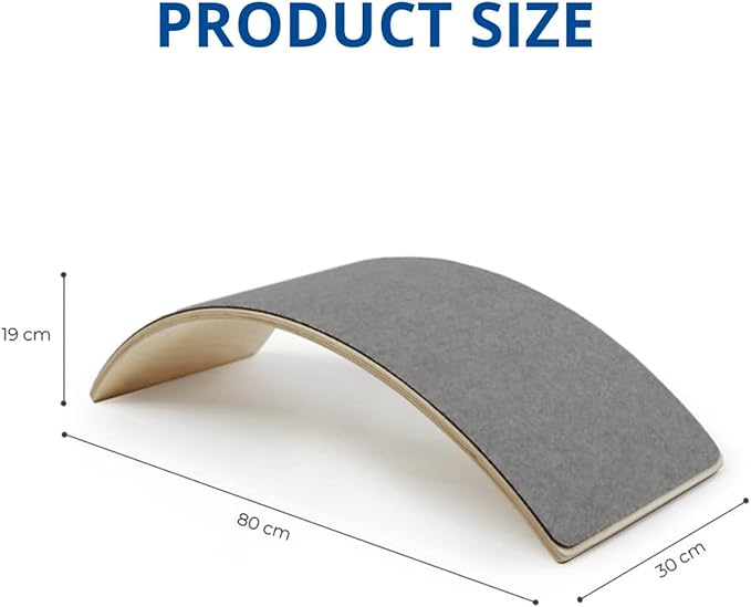 Wooden Wobble Balance Board Gentle Monster 35 Inch Rocker Board trainer, Yoga Curvy Board for Office & Classroom Adult (LIHG GREEN)