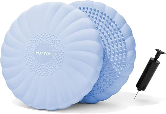 Wobble Cushion-Stability Wiggle Seat with Pump,Balance Disc for Yoga Core Training, Posture Correction, Sensory Focus, Wobble Seat for Office or Classroom Use