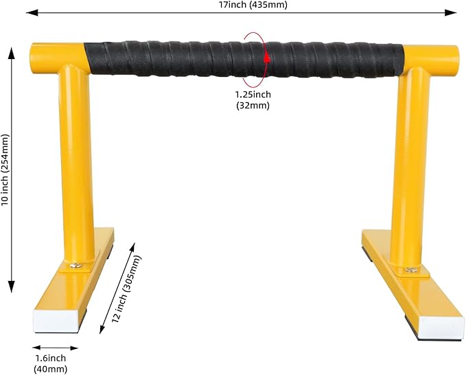 Strength Training Parallettes I-Sit Push Up Bars, Pushup Handles Calisthenics Equipment for Home Workout, Anti-slip Gymnastics Bars, Handstand & Dip Bar for Outdoor Exercise