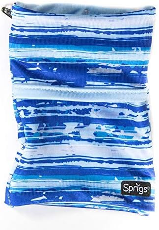 Sprigs Banjees 2 Pocket Wrist Wallet/Wrist Band/Wrist Pocket for Travel, Walking, & Running. Wallet Pouch That Holds Cash, Card, ID's, and More