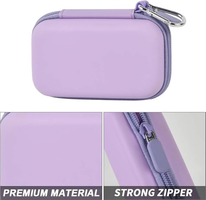 MP3 & MP4 Player Case for SOULCKER/G.G.Martinsen/Grtdhx/iPod Nano/Sandisk Music Player/Sony NW-A45 and Other Music Players with Bluetooth. Fit for Earbuds, USB Cable, Memory Card - Purple