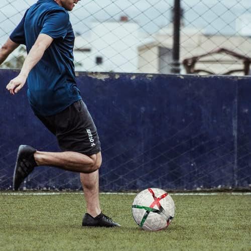 XEDGE Official Size Soccer Ball,Size 5 Training Ball for Girls,Boys,Youth Teenagers,Adults,Machine Stitched for Indoor Outdoor Play