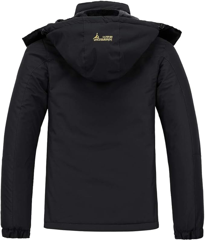 Men's Ski Jacket Warm Winter Snow Coat Waterproof Mountain Windbreaker Snowboarding Jacket Hooded for Hiking Traval