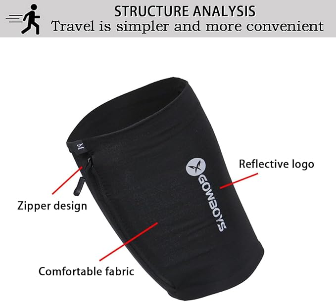 Running Phone Armband for Men Women,Universal Arm Bands for Phones Below 8 Inches,Waterproof Cell Phone Armband for Hiking,Running,Cycling,Climbing(Black M)