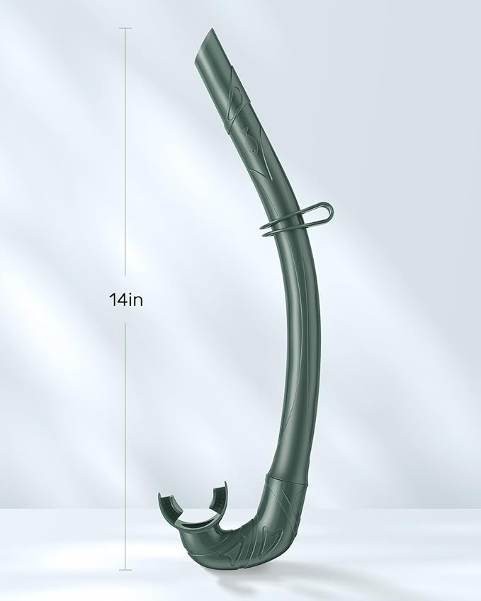 W WSTOO Adults Diving Snorkel Breathing Tube Silicone Flexible Foldable Snorkel Anti-Drop for Freediving Swim Training,Diving and Scuba Diving,Easy to Carry for Travel