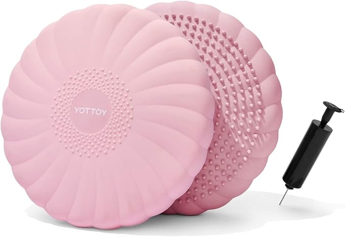 Wobble Cushion-Stability Wiggle Seat with Pump,Balance Disc for Yoga Core Training, Posture Correction, Sensory Focus, Wobble Seat for Office or Classroom Use