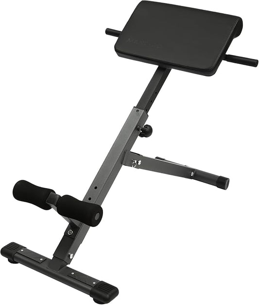 Roman Chair, Hyperextension Bench Roman Chair Adjustable Back Extension Machine Lower Back Exercise Equipment Multi-Functional Workout Bench for Home Gym Full Body Abs Glutes Core Muscles