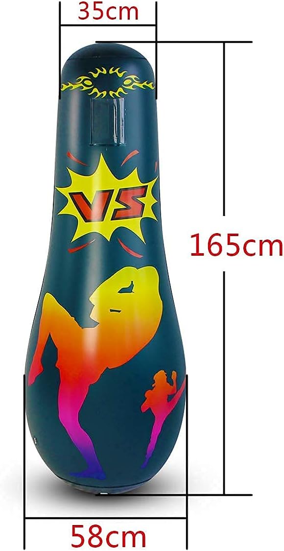Punching Bag for Kids, Free Standing Boxing Bag for Bounce Back Focus Punching Bag for Practicing Karate, Taekwondo, De-Stress Boxing Bag for Kids.