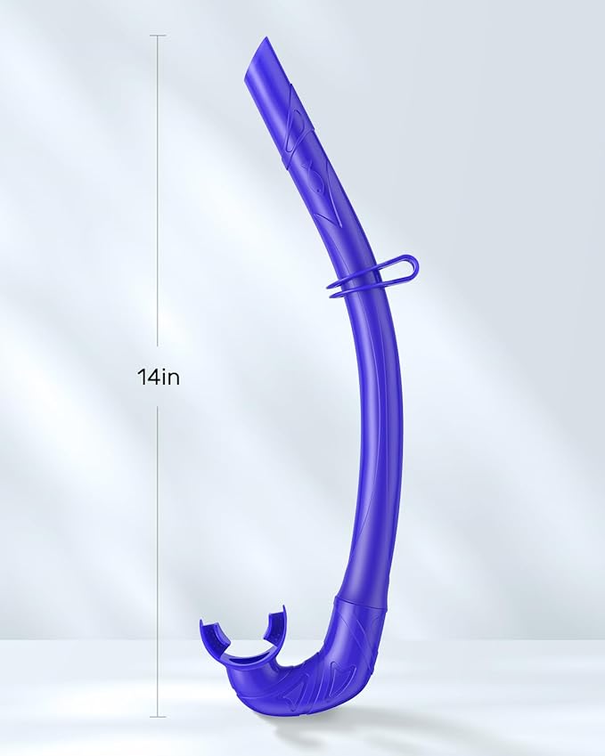 W WSTOO Adults Diving Snorkel Breathing Tube Silicone Flexible Foldable Snorkel Anti-Drop for Freediving Swim Training,Diving and Scuba Diving,Easy to Carry for Travel