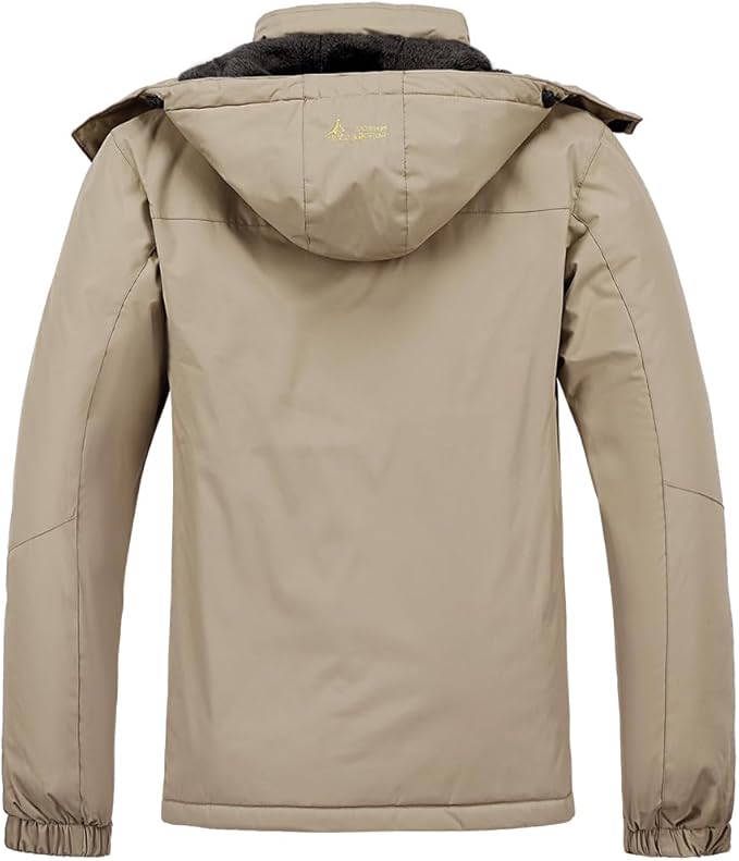 Men's Ski Jacket Warm Winter Snow Coat Waterproof Mountain Windbreaker Snowboarding Jacket Hooded for Hiking Traval