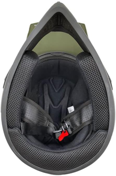 MMG Adult Motorcycle Off Road Helmet DOT - MX ATV Dirt Bike Motocross UTV - with Goggles