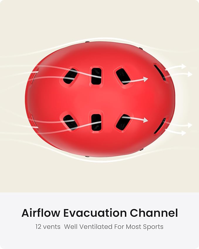 OutdoorMaster Skateboard Cycling Helmet - Two Removable Liners Ventilation Multi-Sport Scooter Roller Skate Inline Skating Rollerblading for Kids, Youth & Adults