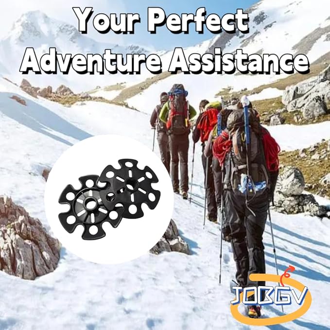 Walking Stick Tips,Removable Mud Ski Basket Trekking Pole Snowflake Basket,Removable Mud Ski Basket Replacement Accessory for Hiking Poles(10 PCS)