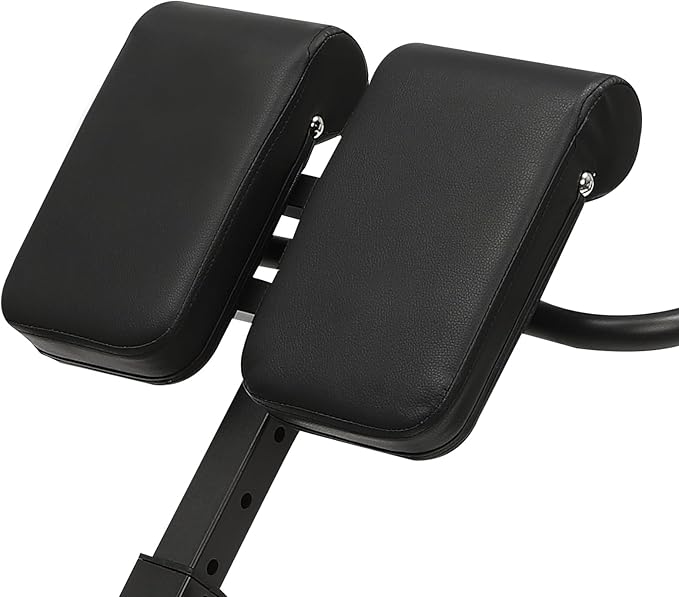 Multi-Functional Roman Chair Back Extension Machine, 8-Level Adjustable Hyperextension Bench Ab Sit Up Bench Upper and Lower Body Workout Machine Build Muscle for Gym, Home