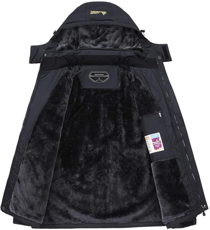 MOERDENG Women's Waterproof Ski Jacket Warm Winter Snow Coat Mountain Windbreaker Hooded Raincoat Jacket