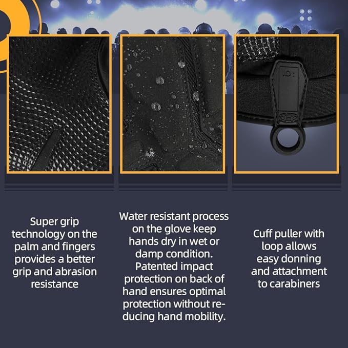 Seibertron Adult Or Youth S.O.L.A.G Sports Outdoor Water Resistant Full Finger Touchscreen Gloves