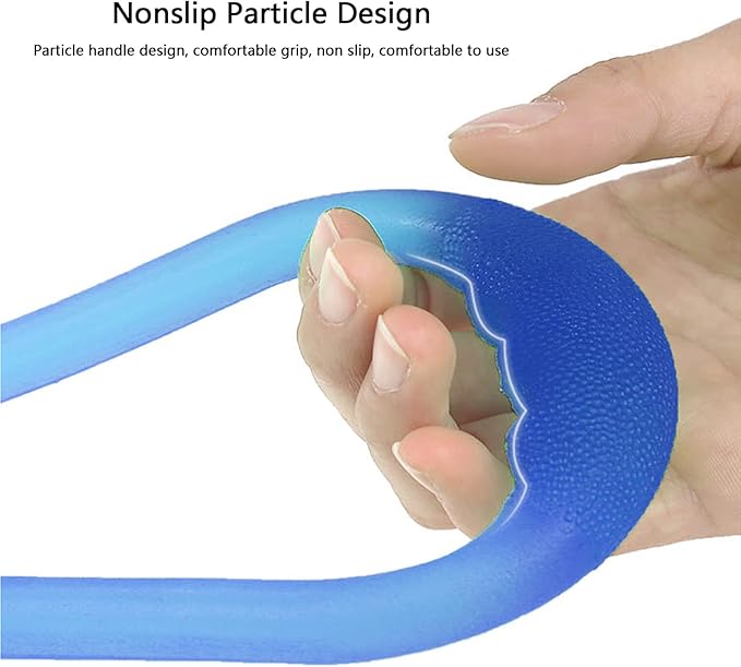 7 Ring Stretch Resistance Exercise Band, BetterJonny Workout Bands Yoga Stretching,Foot, Leg and Arm Exerciser for Home or Fitness Center Workout Walking Exercise