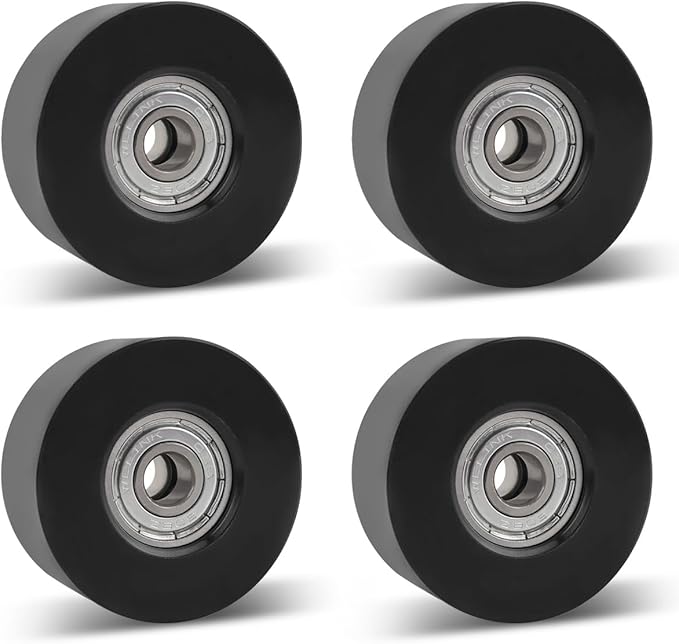 Rowing Machine Seat Wheels for Various Resistance Rowing Machines, Fitness Trolley Seat Rail Rollers Water Resistance