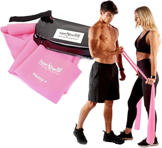 7Ft Long Resistance Bands for Stretching - Resistance Bands Set with Door Anchor - Exercise Bands Including Carry Pouch, E-Book & App - Latex-Free Workout Bands