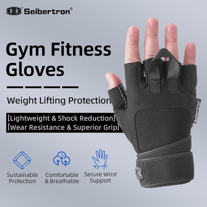 Seibertron Adult Or Youth S.O.L.A.G Sports Outdoor Water Resistant Full Finger Touchscreen Gloves