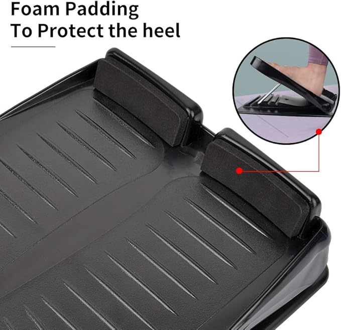 Slant Board, Adjustable Incline Board and Calf Stretcher, Stretch Board for Stretching Tight Calves or Plantar Fasciitis,Foot Stool Adjustable Strength Training Equipment Leg Exercise Machines