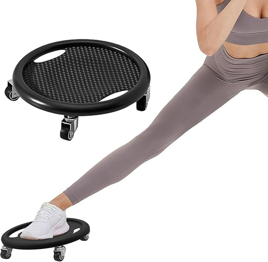 Wheeled sliders for working out smoother exercise sliders multicoloured exercise pads for floor Fitness pilates feet exercise Includes 4 universal wheels You can put both feet on it