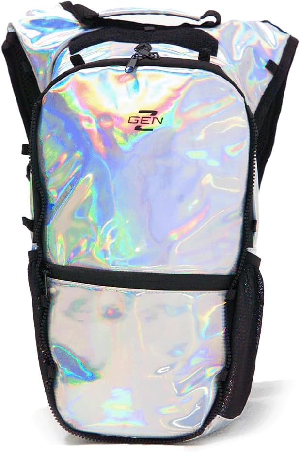 RAVERUNNER® Anti-Theft Hydration Backpack | Festival Approved Rave Backpack for Concert Goers, Leak-Free Festival Water Backpack for EDC, Rave Hydration Pack