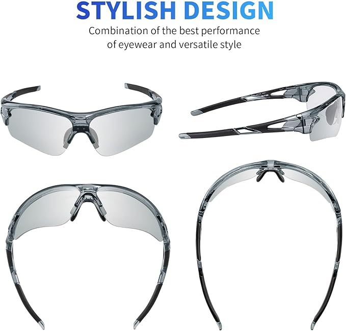 BEACOOL Polarized Sports Sunglasses for Men Women Youth Baseball Fishing Cycling Running Golf Motorcycle Tac Glasses UV400