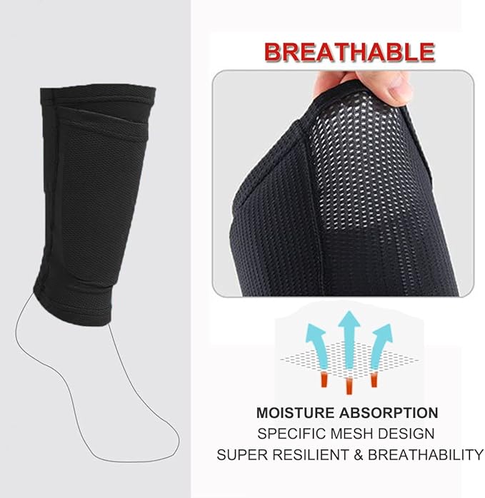 Soccer Shin Guards for Kids Youth Shin Pads and Shin Guard Sleeves Protective Gear Soccer Equipment Calf Sleeves for Boys Girls Kids Youth Teenagers Adult